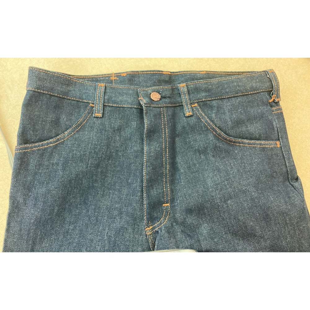 Sears Genuine Roebucks Raw Denim Jeans Made in USA 34x31 New Old Stock 49101 VTG - Picture 4 of 8